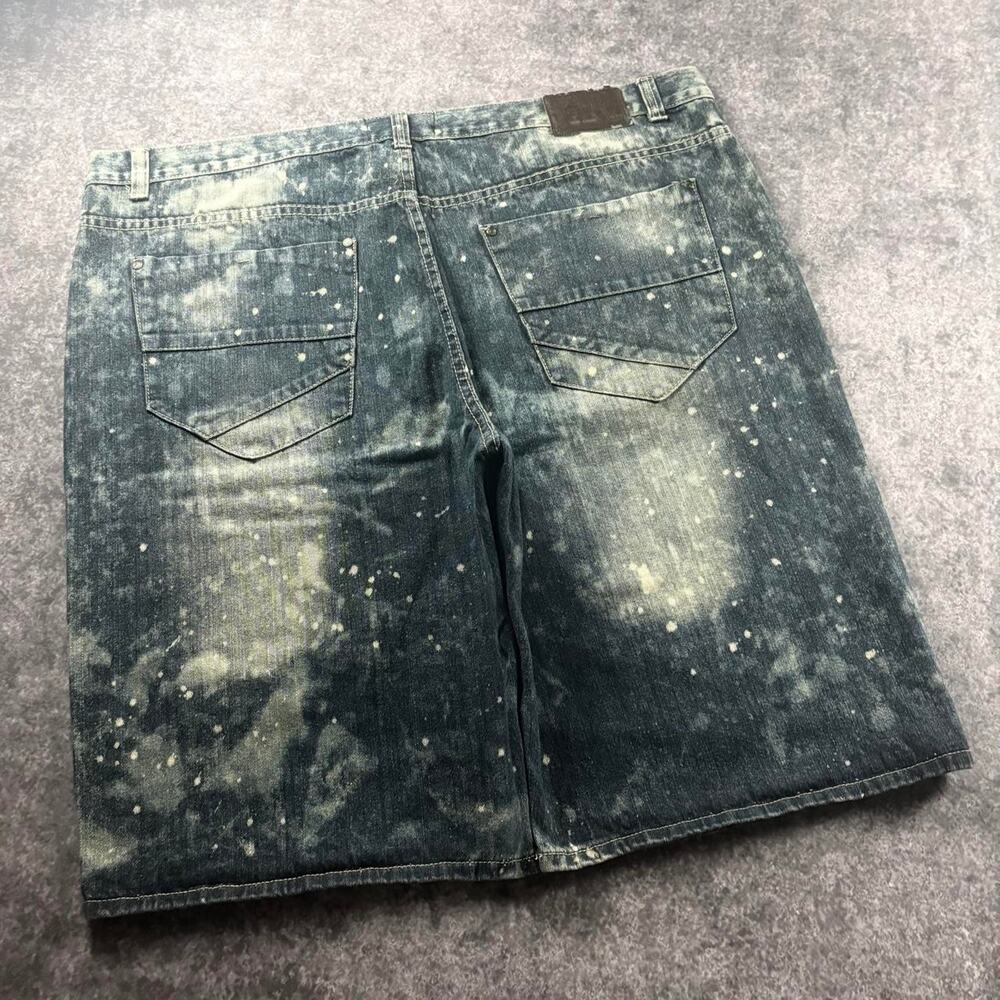 Vintage GS-115 Men’s 46 Baggy Denim Shorts Bleach Splatter Distressed Jorts